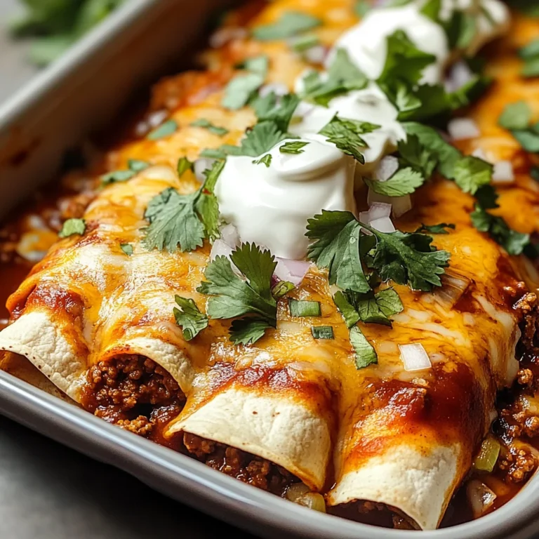 Ground Beef Enchiladas