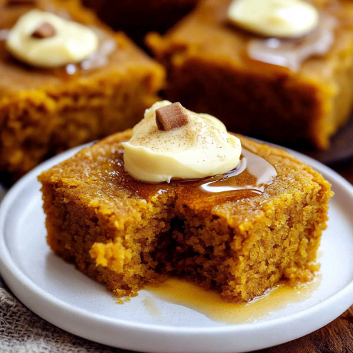 Pumpkin Cornbread with Cinnamon Honey Butter